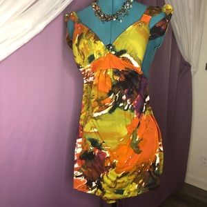 Patterned Mini Dress